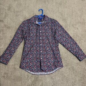 Medium Slim Fit Apt. 9 Never Worn Floral Button-Up Dress Shirt